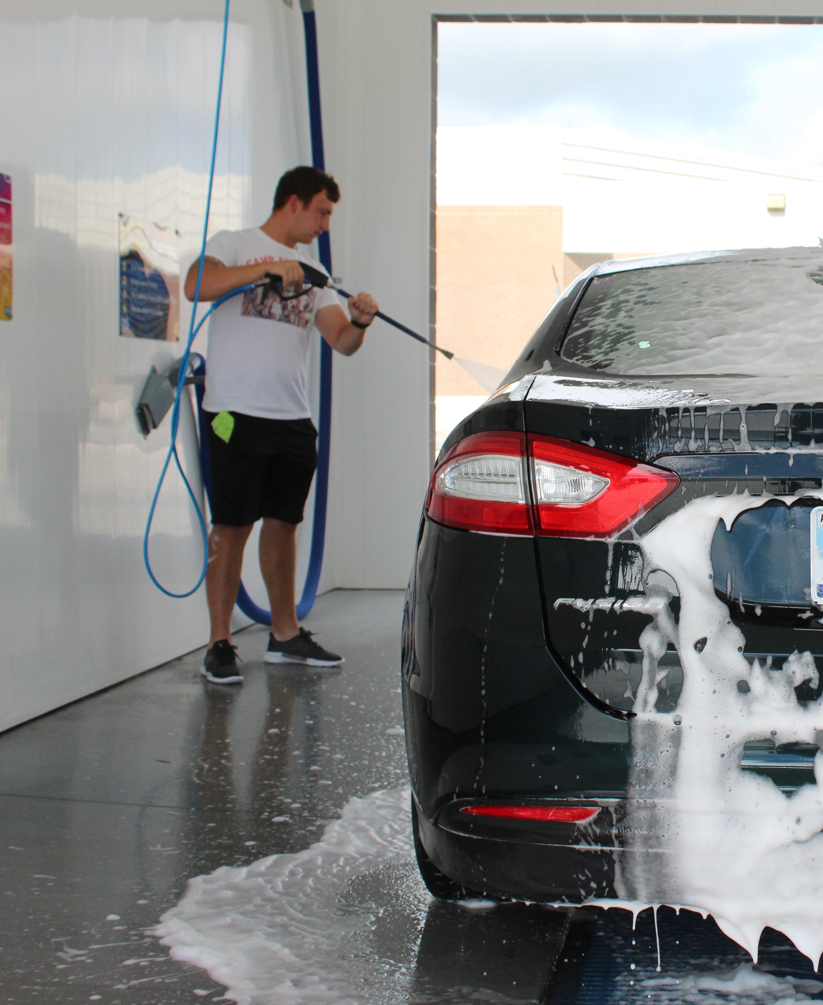self serve car wash soap used on site