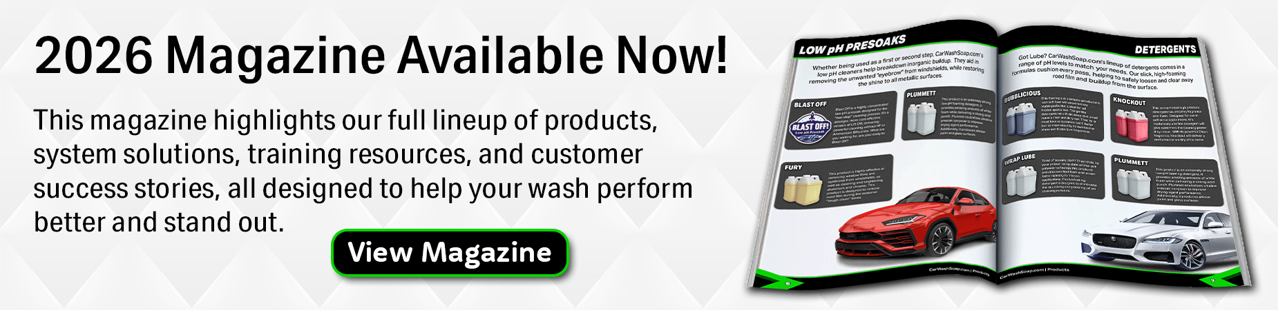 CarWashSoap.com 2026 Magazine, available now